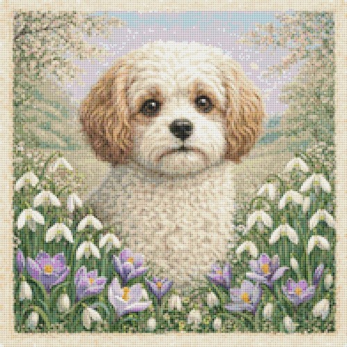 Cavachon puppy dog - puppy, in
