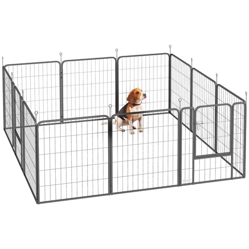 Pawhut dog pen panel - 12-panel, puppy