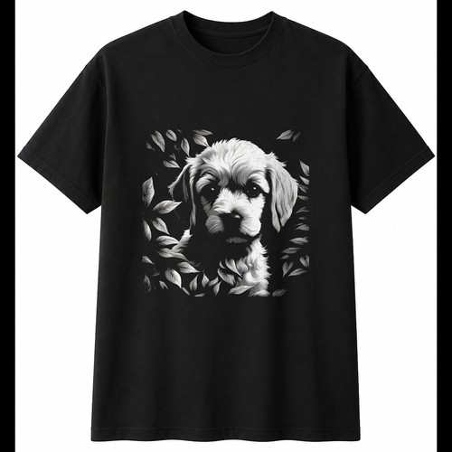 Charcoal cavachon nature - cavachon, in