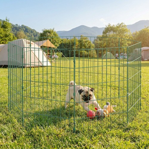 Pawhut panel pet pen dog - 8,