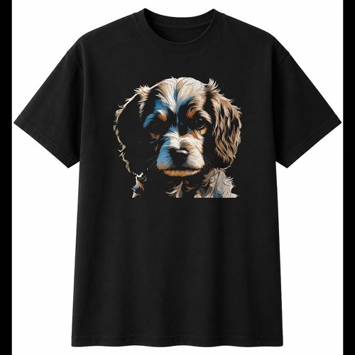 Charcoal cavachon torn paper - charcoal,
