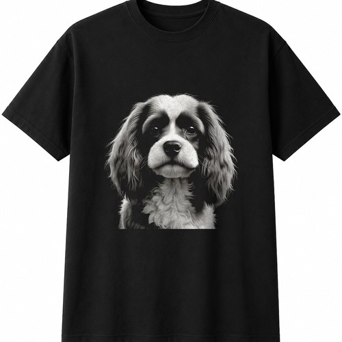 Charcoal cavachon dog - cavachon,