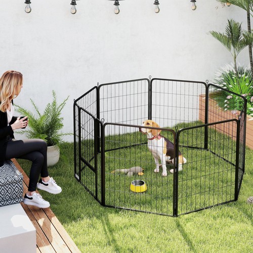 Eight panel dog playpen - dog,