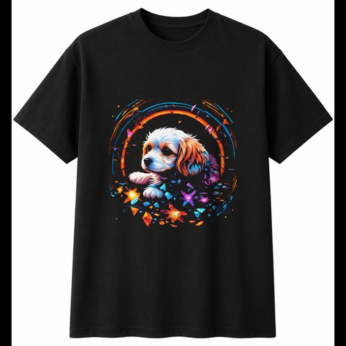 Colourful cavachon shattered - cavachon,