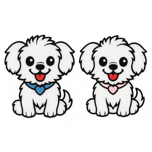 Cavachon puppy dog fridge - dog,