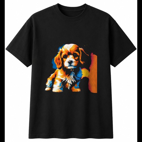 Airbrush cavachon portrait dog - airbrush,