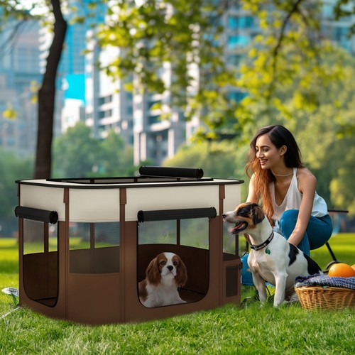 Pawhut portable dog pen for - pen,