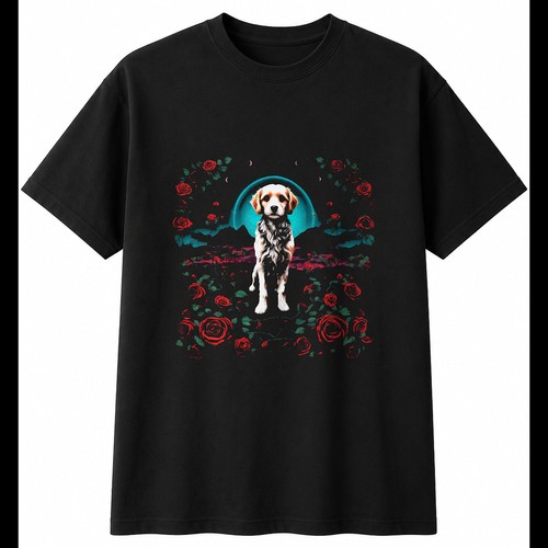 Double exposure cavachon with - double,
