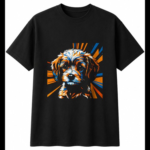 Graphic cavachon sunbeams - graphic,