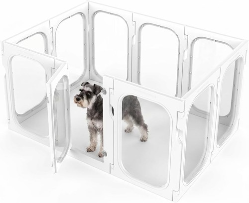 Clear dog playpen panel - playpen, 10
