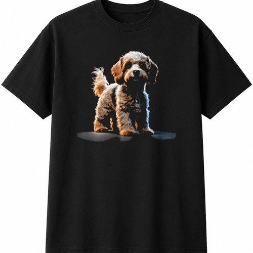 Cavachon glowing dog - cavachon, lover