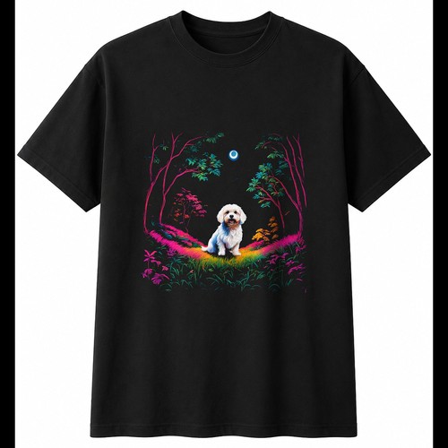 Botanical cavachon neon glow - botanical,