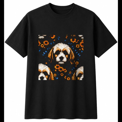 Airbrush cavachon with - airbrush,