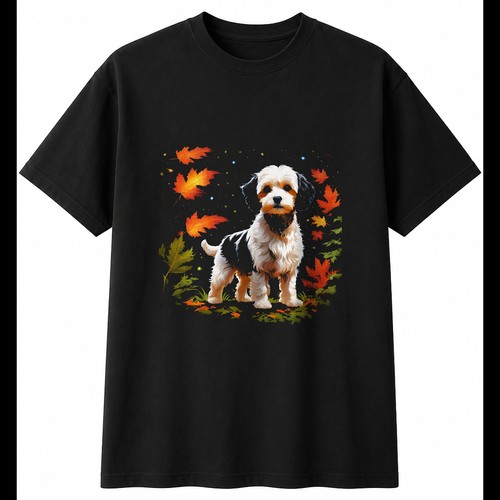 Botanical cavachon glowing dog - botanical,