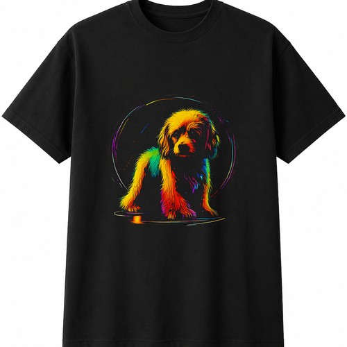 Colourful cavachon neon glow - neon,