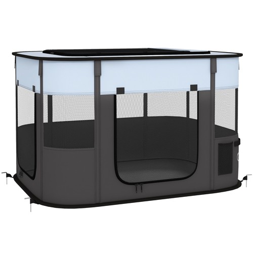 Foldable dog pen with storage - pen,